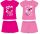 Barbie cotton summer ensemble - T-shirt-shorts set - pink - 104