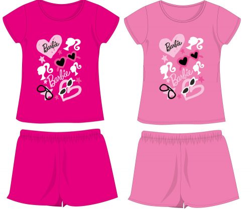 Barbie cotton summer ensemble - T-shirt-shorts set - pink - 110