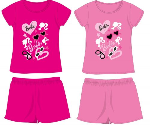 Barbie cotton summer ensemble - T-shirt-shorts set - pink - 122