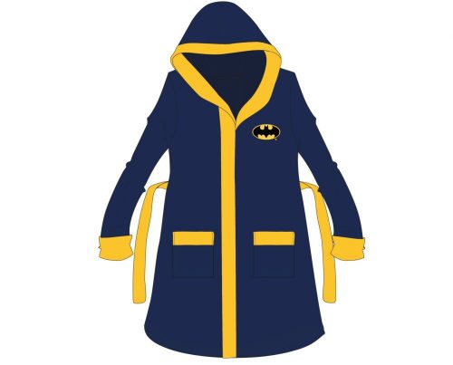 Accappatoio in cotone con cappuccio Batman per bambini - blu scuro - 110-116