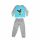 Long thin cotton children's pajamas - Bing bunny - Jersey - gray - 116