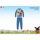 Winter cotton interlock children's pajamas - Bing bunny - medium blue - 104