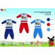 Winter thick cotton baby pajamas - flannel pajamas - Bing bunny - red - 80