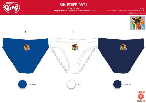 Bing boy's underwear - 3-piece cotton underwear