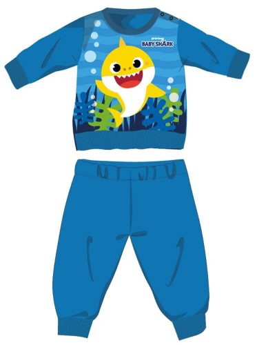 Baby Shark winter thick baby pajamas - cotton flannel pajamas