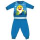 Baby Shark winterlicher dicker Baby-Pyjama – Baumwollflanell-Pyjama – Hellblau – 92