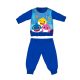 Baby Shark winter cotton baby pajamas - interlock pajamas - medium blue - 86