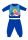 Baby Shark winter cotton baby pajamas - interlock pajamas - medium blue - 92