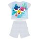 Baby Shark summer short-sleeved baby pajamas - cotton jersey pajamas - gray - 80