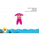 Pijama bebelus Baby Shark - pijama din bumbac jerseu - roz - 80