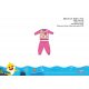 Baby Shark baby pajamas - jersey cotton pajamas - dark pink - 86