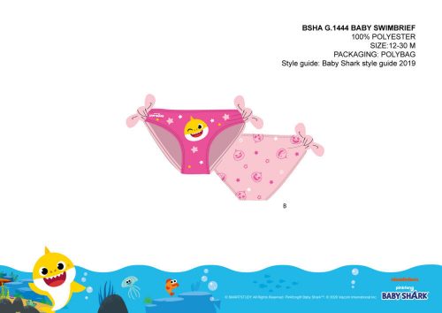 Baby Shark baby swimsuit bottoms for little girls