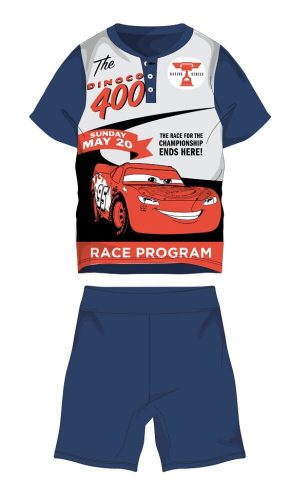 Disney Cars summer short-sleeved children's pajamas - cotton jersey pajamas - dark blue - 110