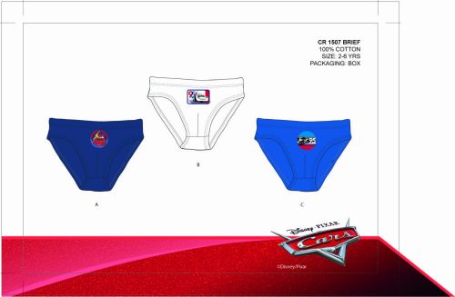 Disney Cars boy's underwear - 3-piece cotton underwear