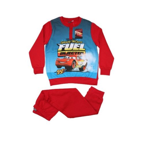 Winter flannel children's pajamas - Cars - red - 104