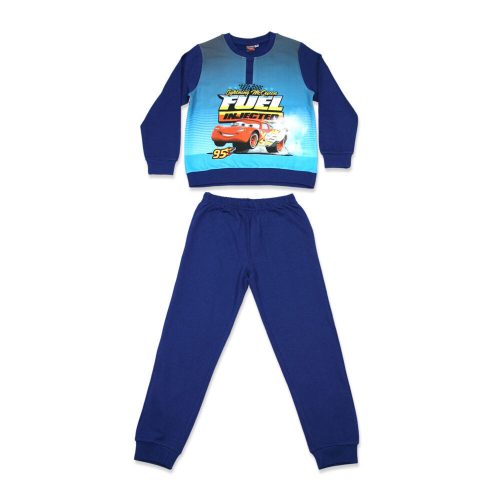 Winter flannel children's pajamas - Cars - dark blue - 98