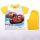 Verdák boy's cotton summer ensemble - T-shirt-shorts set - yellow - 128