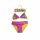 44 Csacska cat two-piece swimsuit for little girls - with triangle top - yellow - 110