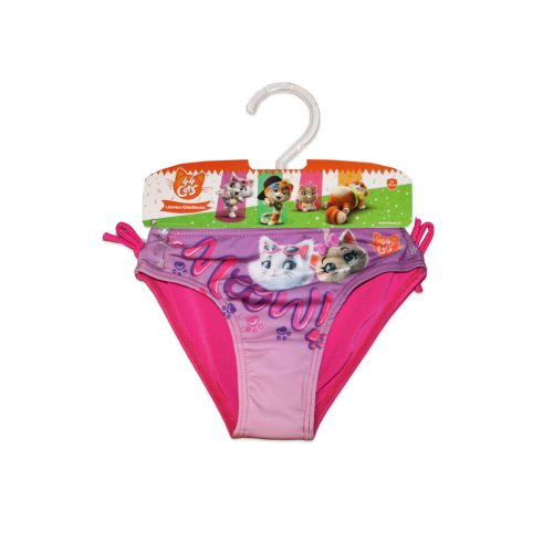 44 Csacska-Katzen-Badehose für kleine Mädchen – Rosa – 104