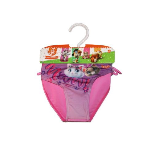 44 Csacska-Katzen-Badehose für kleine Mädchen – Rosa – 104