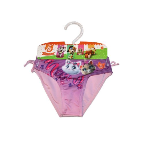 44 Slip costume da bagno gatto Csacska per bambine - rosa chiaro - 104