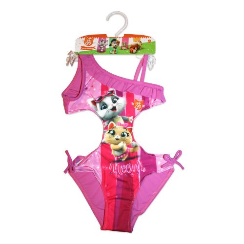 44 Cat trikini for little girls - purple - 116