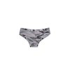 Women's two-piece field pattern underwear set - cotton sports underwear - with sports panties and thick strap top - gray - L