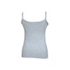 Women's two-piece field pattern underwear set - cotton sports underwear - with sports panties and thick strap top - gray - L