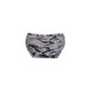 Women's two-piece field pattern underwear set - cotton sports underwear - with sports panties and thick strap top - gray - L