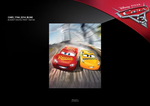 Disney Cars fleece blanket - 100 x 150 cm