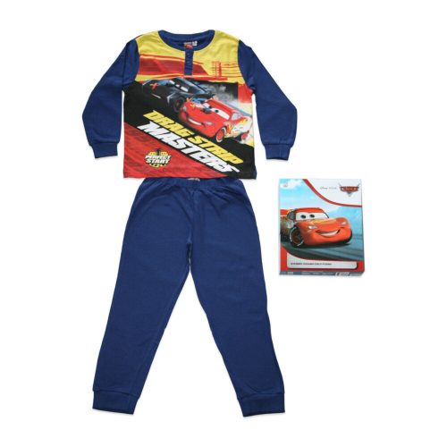 Pigiama per bambini lungo e sottile in cotone - Verdák - con scritta Drag Strip Masters - Jersey - blu scuro - 122