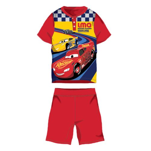 Summer short-sleeved children's cotton pajamas - Disney Verdák - red - 98