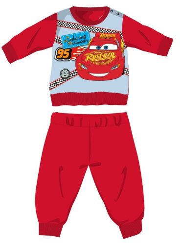 Disney Cars winter cotton baby pajamas - interlock pajamas - red - 86