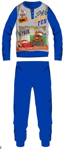 Disney Verdák dicker Winter-Kinderpyjama – Baumwollflanell-Pyjama – Mittelblau – 98