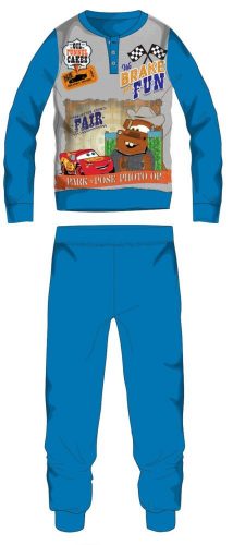 Disney Cars winter thick children's pajamas - cotton flannel pajamas - light blue - 98