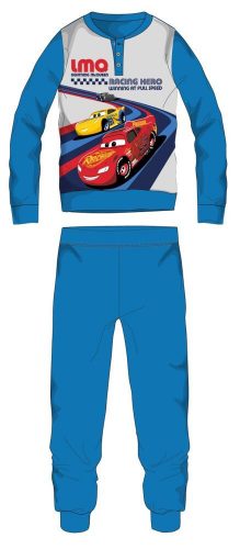 Disney Cars fleece pajamas - winter thick children's pajamas - light blue - 110