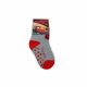 Non-slip children's ankle socks - Cars - thermal plush - gray - 23-26