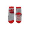 Non-slip children's ankle socks - Verdák - thermal plush - gray - 23-26