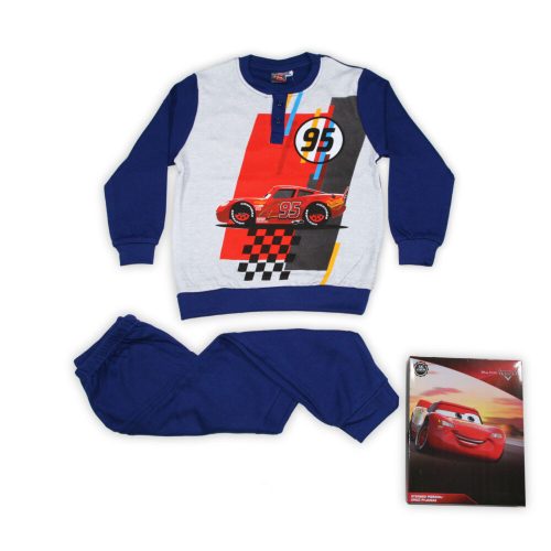 Winter cotton children's pajamas - Cars - dark blue - 104