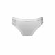 Women's bottoms - hip style - decorated with a lace insert at the back - white - L