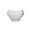 Women's bottoms - hip style - decorated with a lace insert at the back - white - L