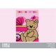 Enrico Coveri baby fleece blanket - 90 x 120 cm - pink