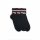 Fila unisex cotton socks - short socks - ribbed leg - 3 pairs - black - 43-46