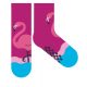 Rutschfeste Flamingo-Thermo-Plüsch-Normalsocken für Kinder