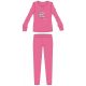 Flamingo winter cotton children's pajamas - interlock pajamas - pink - 104