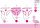 Flamingo baby girl panties - 3-piece cotton panties - 98-104