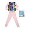 Pigiama per bambini lungo e sottile in cotone - Ice Magic - a righe - Jersey - rosa chiaro - 128