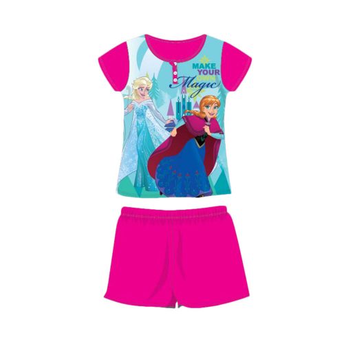 Sommer-Kurzarm-Kinderpyjama aus Baumwolle – Disney Frozen