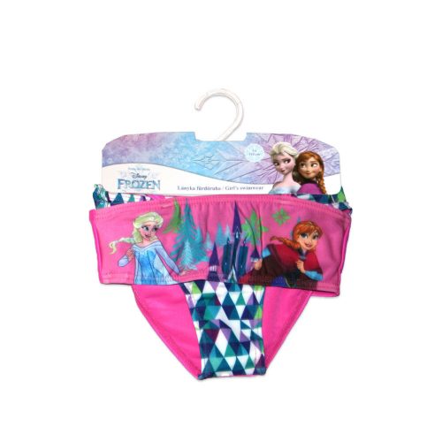 Disney Frozen zweiteiliger Badeanzug für Mädchen – Karomuster – Rosa – 104