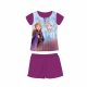 Summer short-sleeved cotton pajamas for children - Disney Frozen - Anna and Elsa - dark purple - 98